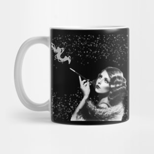 Vintage Marijuana Lady - Art Deco Glamour Mug